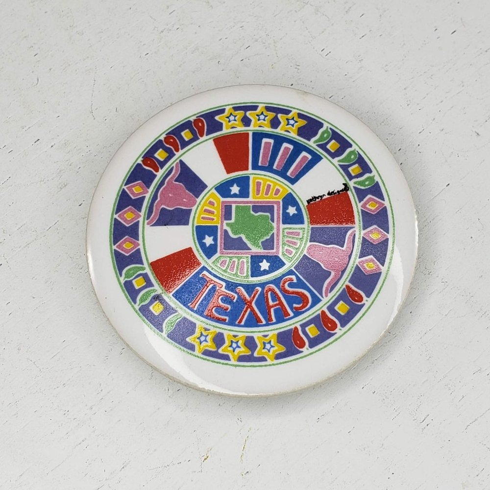 Kathryn Designs Texas State Magnet Tile Kitchen Fridge Vintage